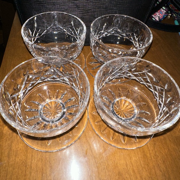 4 Waterford Lismore pattern dessert bowls/cups - Picture 2 of 8